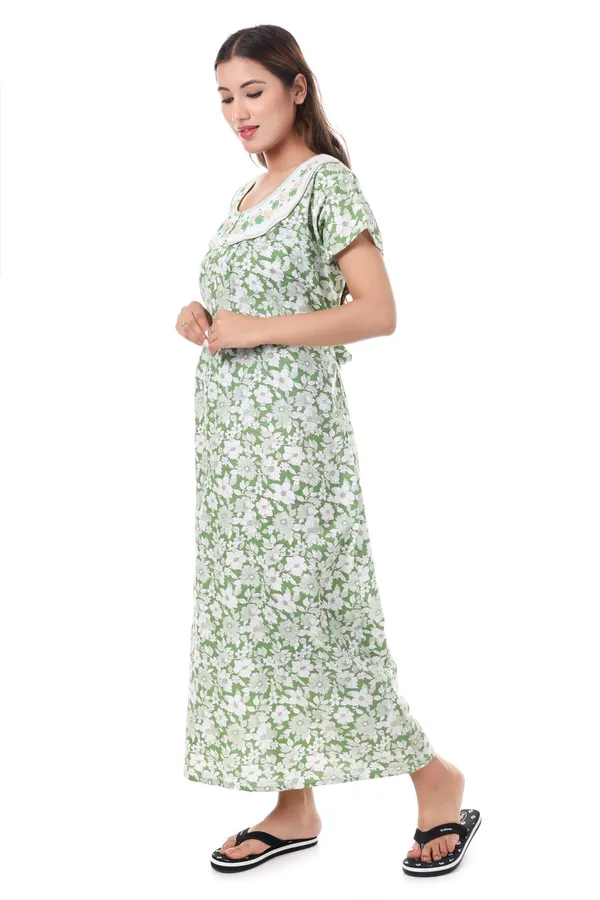 Green_Cotton_Casual_Nighty_For_Women