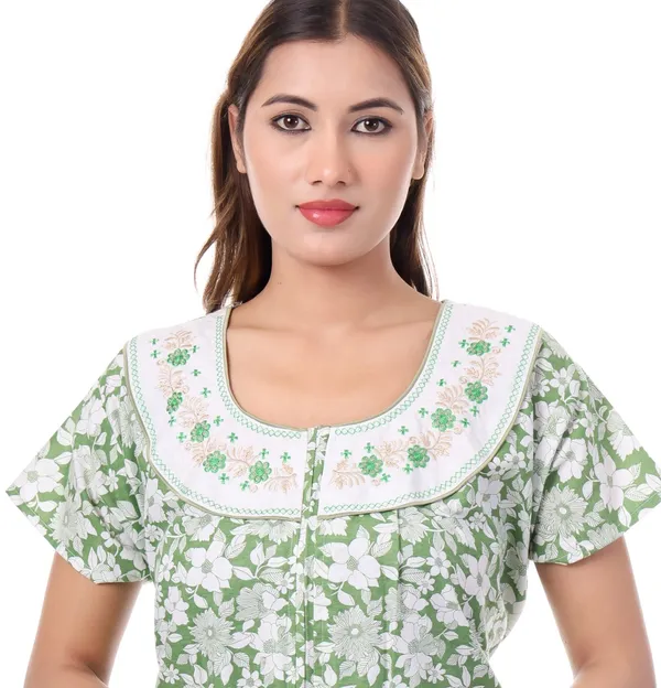 Green_Cotton_Casual_Nighty_For_Women