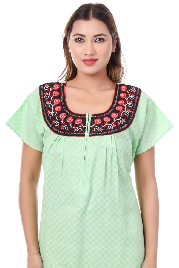 Green_Cotton_Casual_Nighty_For_Women