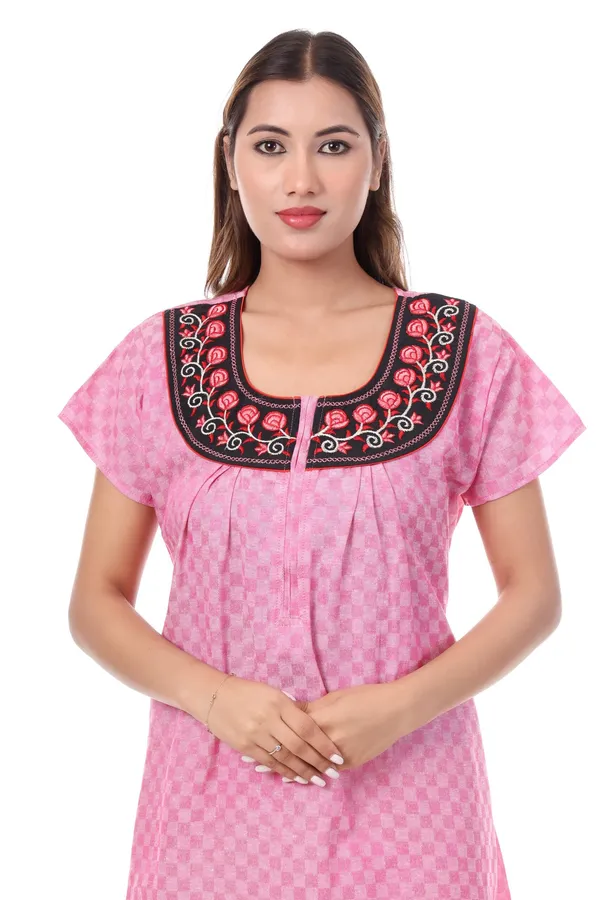 Rose_Pink_Cotton_Casual_Nighty_For_Women