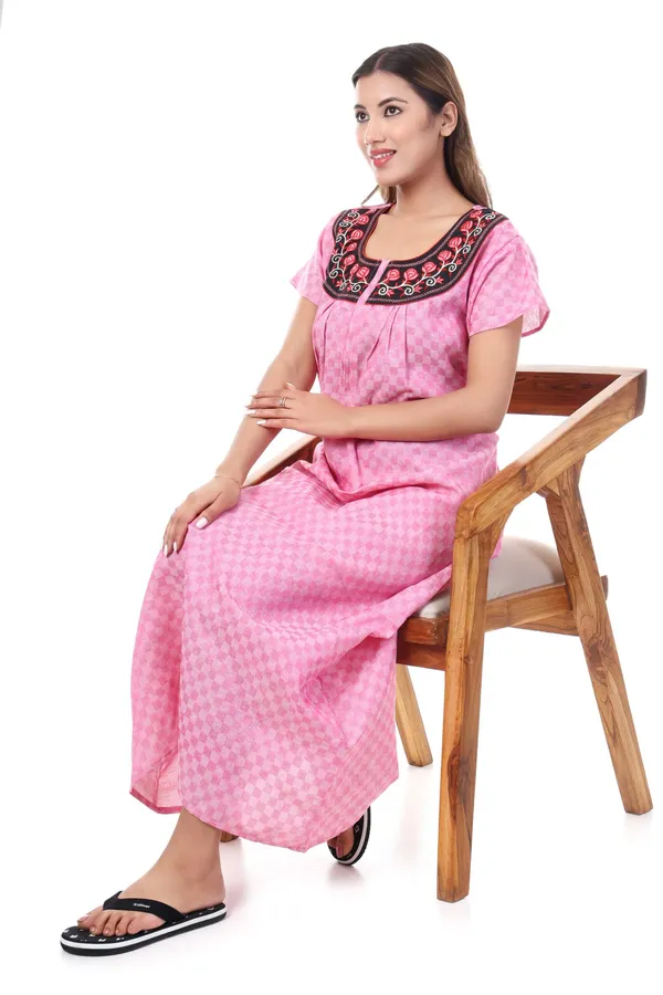 Rose_Pink_Cotton_Casual_Nighty_For_Women