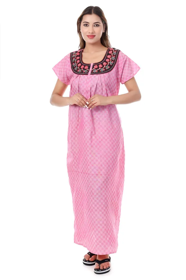 Rose_Pink_Cotton_Casual_Nighty_For_Women