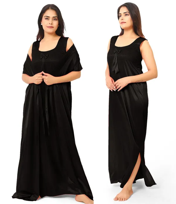 Black_Satin_Nighty_For_Women