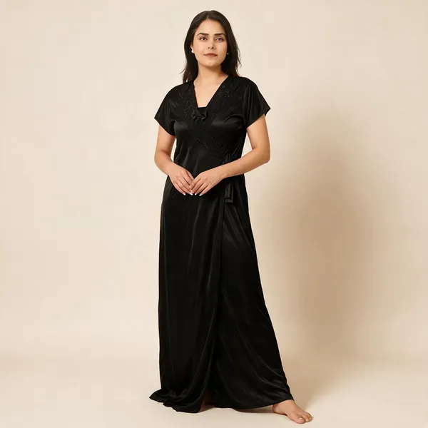 Black_Satin_Nighty_For_Women