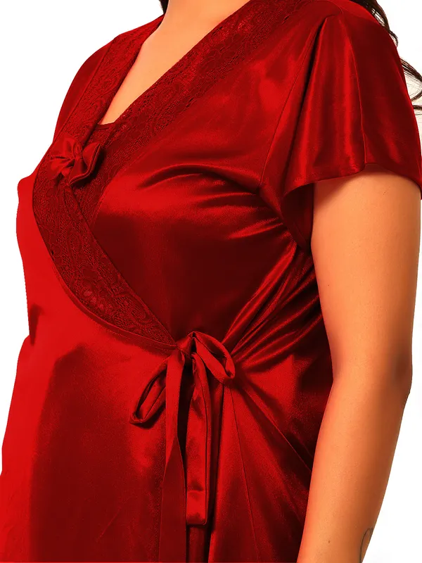 Maroon_Satin_Nighty