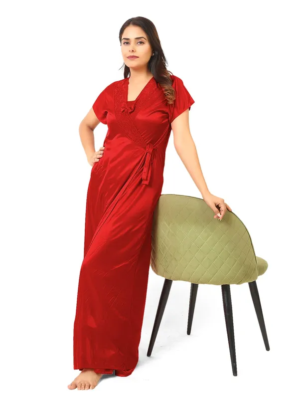 Maroon_Satin_Nighty