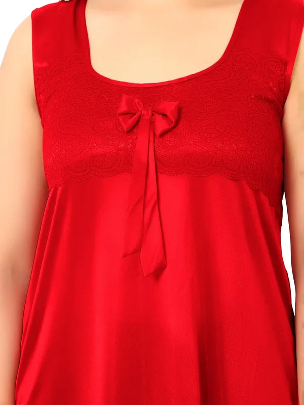 Maroon_Satin_Nighty