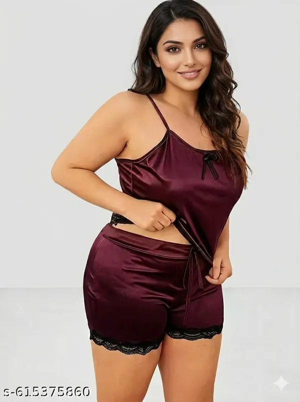 Maroon_Short_Nighty