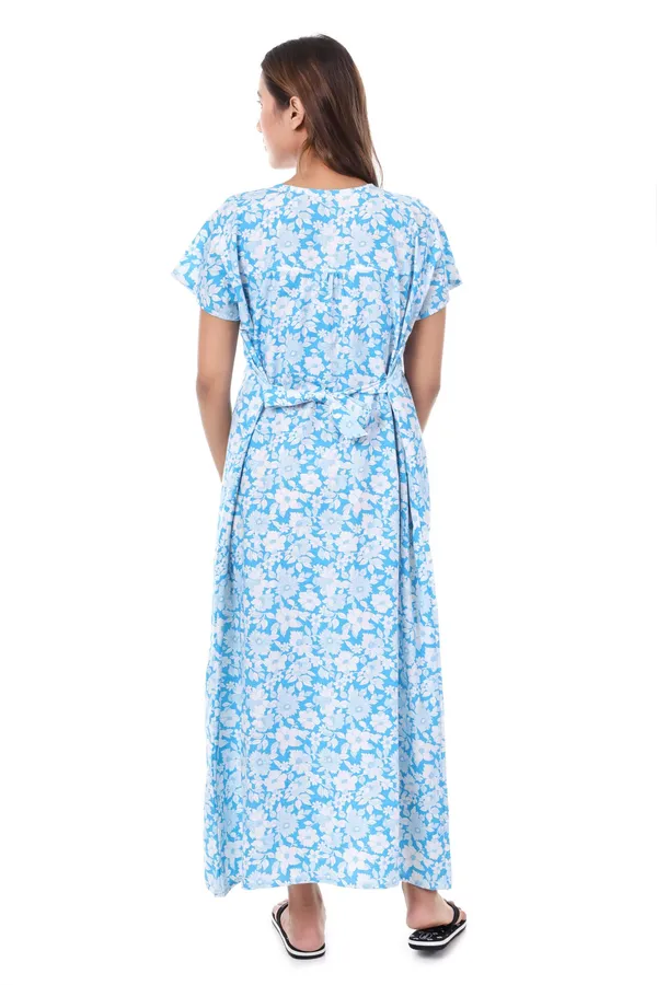 Blue_Cotton_Casual_Nighty_For_Women