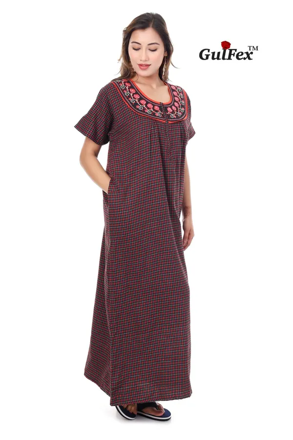 Brown_Cotton_Casual_Nighty_For_Women