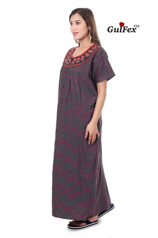 Black_Cotton_Casual_Nighty_For_Women