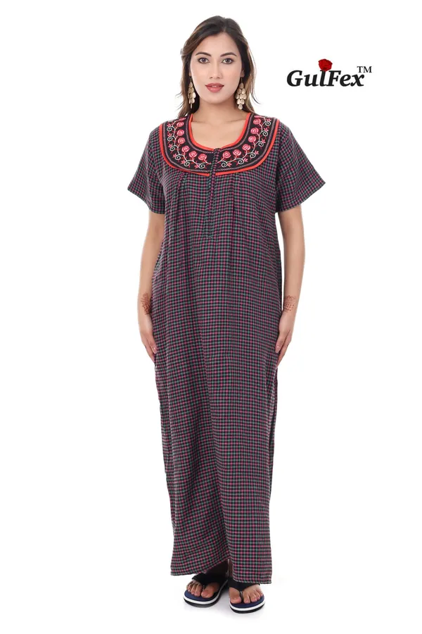 Black_Cotton_Casual_Nighty_For_Women