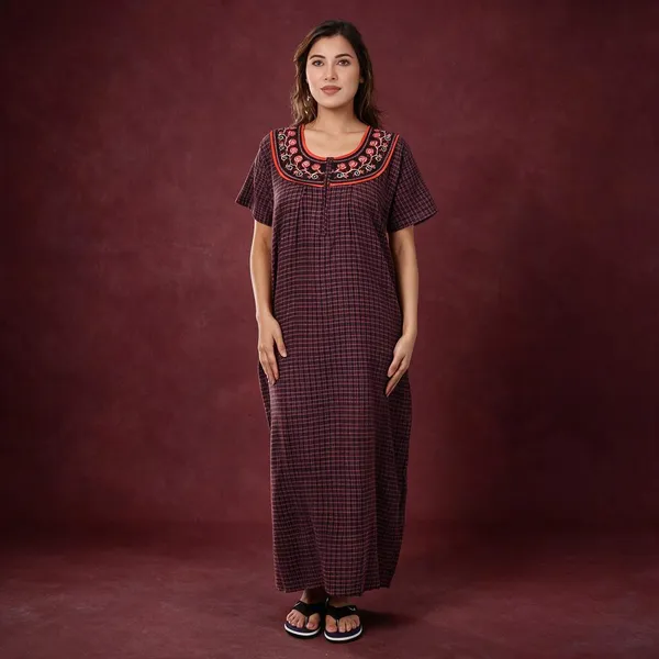 Dark_Purple_Cotton_Casual_Nighty_For_Women