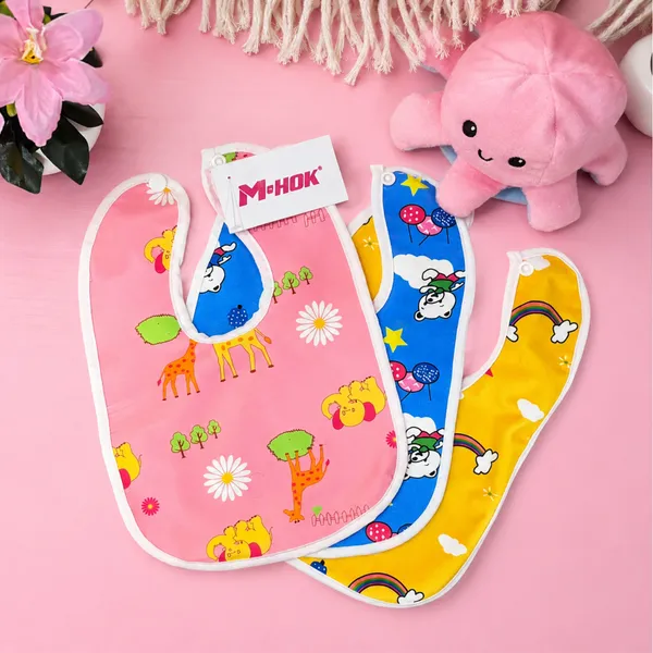 M-HOK_Baby_Bibs_|_Pack_of_3_|_Waterproof_Back