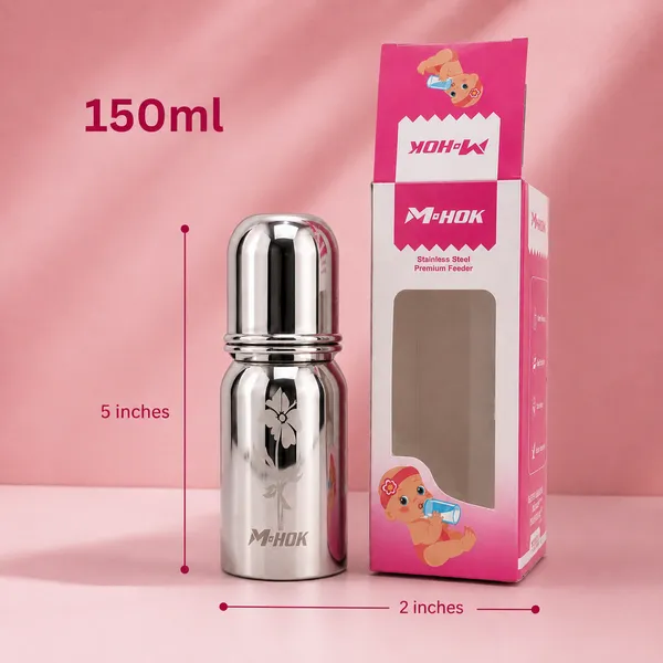 Baby_Feeding_Bottle_|_150ml_|_Free_Silicone_Nipple_(1_Pc)
