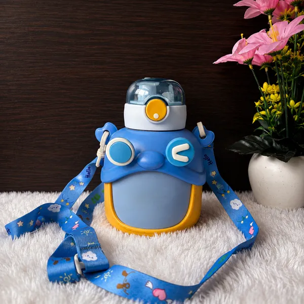 Cute_Cartoon_Insulated_Water_Bottle_600ml_Blue