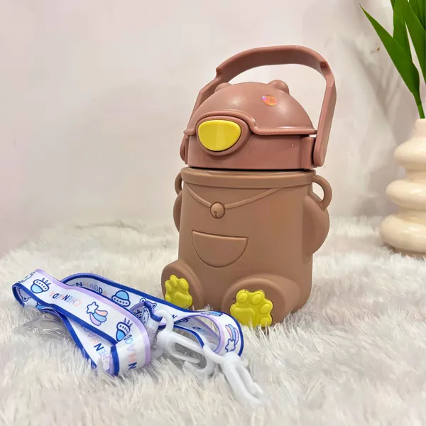 Doraemon_Insulated_Bottle_With_Silicone_Cover_400ml_Brown