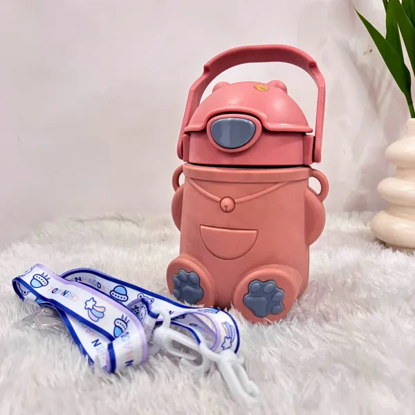 Doraemon_Insulated_Bottle_With_Silicone_Cover_400ml_Pink