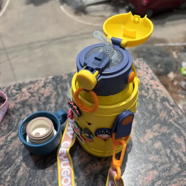 Space_Themed_Insulated_Bottle_500ml_Yellow