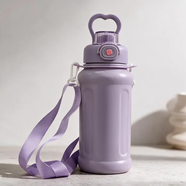 Insulated_Water_Bottle_With_Straw_Strap_850_Ml_Purple
