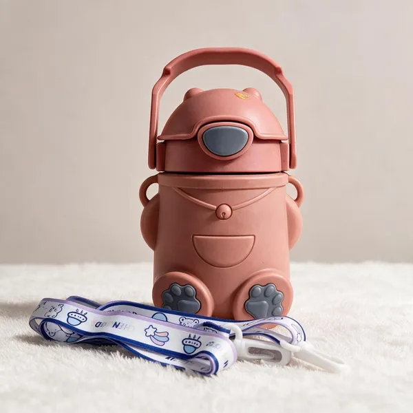 Doraemon_Insulated_Bottle_With_Silicone_Cover_400ml_Pink