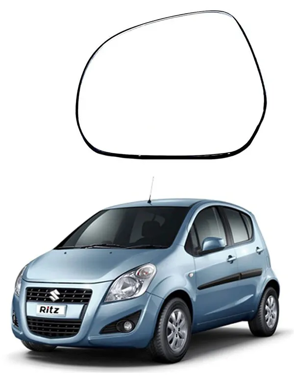 Orvm_Right_Driver_Side_View_Mirror_Glass_Sub_Mirror_Plate_For_Maruti_Ritz_2008_2018_Year_Model_Pack_Of_01_Pcs