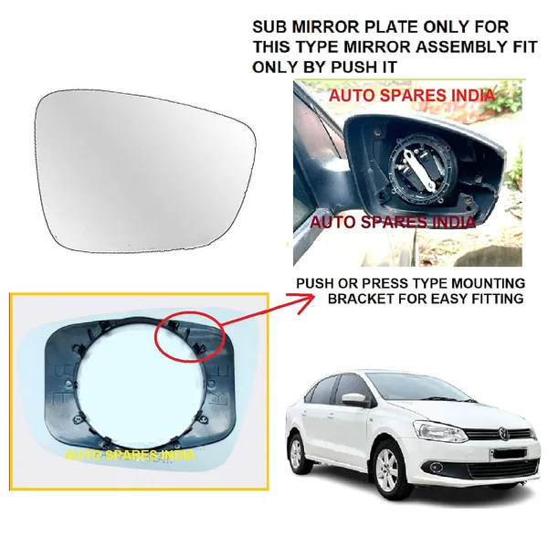 Driver_Right_Side_View_Mirror_Glass_For_Volkswagen_Vento_2010_2015_Model_Type_1_Pack_Of_01_Pcs