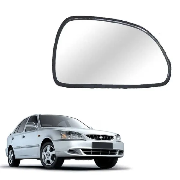 Accent_Viva_Orvm_Right_Driver_Side_Mirror_Glass_With_Sub_Plate