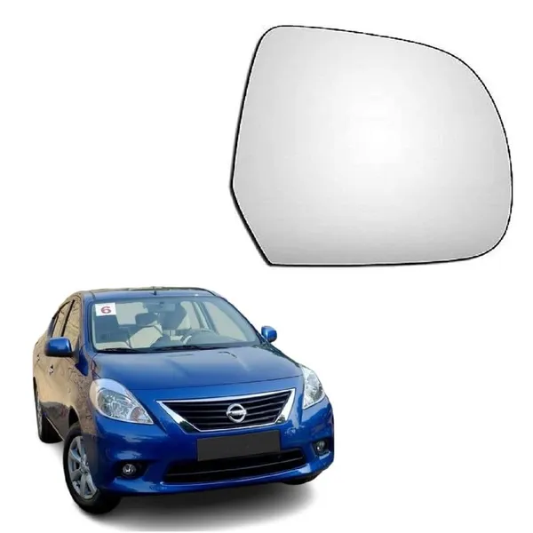 Orvm_Right_Driver_Side_View_Mirror_Glass_Tukdi_Sub_Mirror_Plate_For_Nissan_Sunny_2011_2018_Year_Model