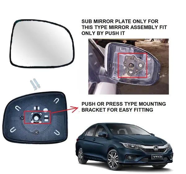 Right_Side_View_Mirror_Glass_Plate_For_Honda_City_Ivtec_Idtec_2014_2019_Model_Pack_Of_01_Pcs