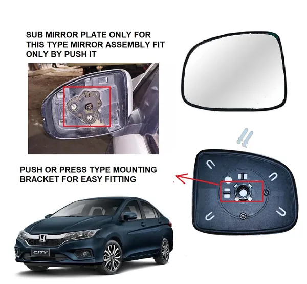 Left_Side_View_Mirror_Glass_Compatible_With_Honda_City_Ivtec_Idtec_2014_2019_Model_Pack_Of_01_Pcs