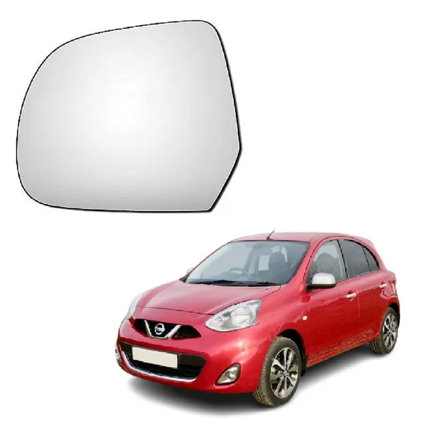 Orvm_Left_Passenger_Side_View_Sub_Mirror_Glass_Sub_Mirror_Plate_For_Nissan_Micra_2010_2018_Year_Model_Qty_01_Pcs