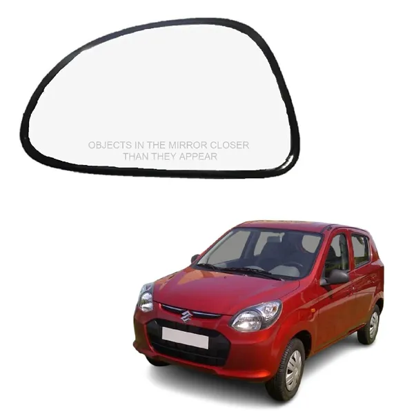 Alto_800_Ist_Gen_Orvm_Left_Passenger_Side_Mirror_Glass_With_Sub_Plate