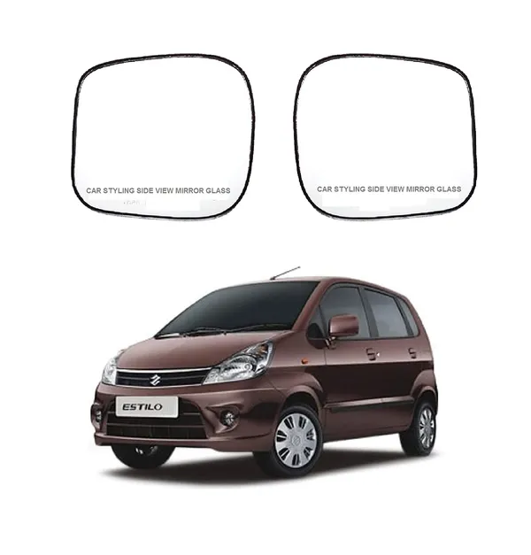 Orvm_Side_View_Mirror_Glass_Plate_For_Maruti_Zen_Estilo_Vxi_2010_2014_Model_Type_2_Set_Of_2_Right_Left