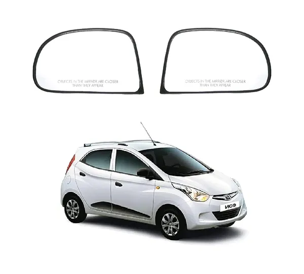 Orvm_Side_View_Mirror_Glass_Plate_For_Hyundai_Eon_Era_Magna_2011_2019_Model_Set_Of_2_Right_Left