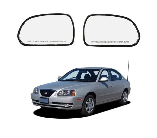 Orvm_Side_View_Mirror_Glass_Plate_For_Hyundai_Elantra_2004_2006_Model_Set_Of_2_Right_Left