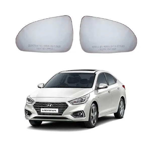 Orvm_Side_View_Mirror_Glass_Plate_For_Hyundai_Verna_2017_2020_Type_4_Model_Set_Of_2_Right_Left
