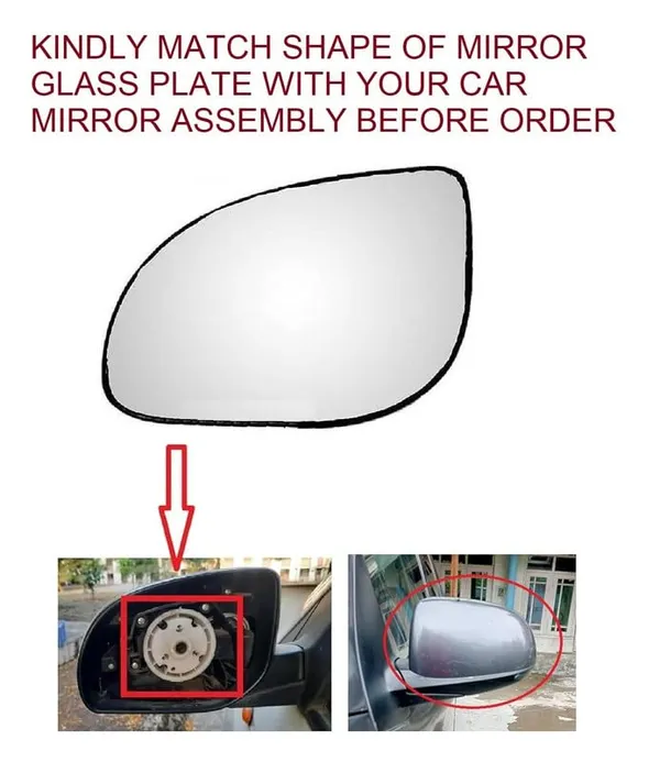 Orvm_Side_View_Mirror_Glass_Plate_For_Hyundai_Eon_Sports_2011_2020_Model_Set_Of_2_Right_Left