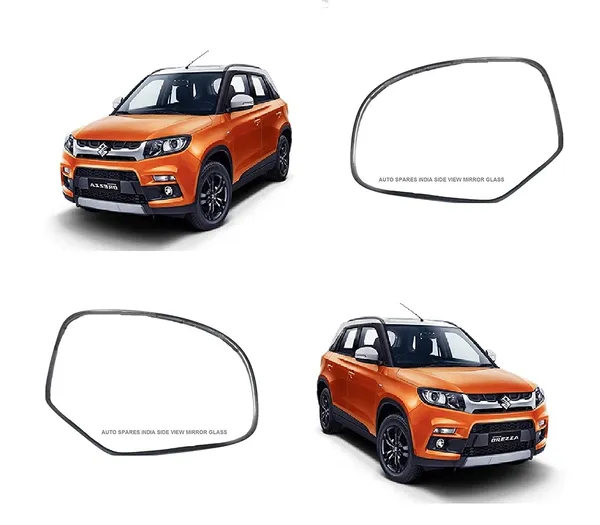 Orvm_Side_View_Sub_Mirror_Glass_Plate_For_Maruti_Vitara_Breeza_2016_2020_Model_Set_Of_2_Right_Left