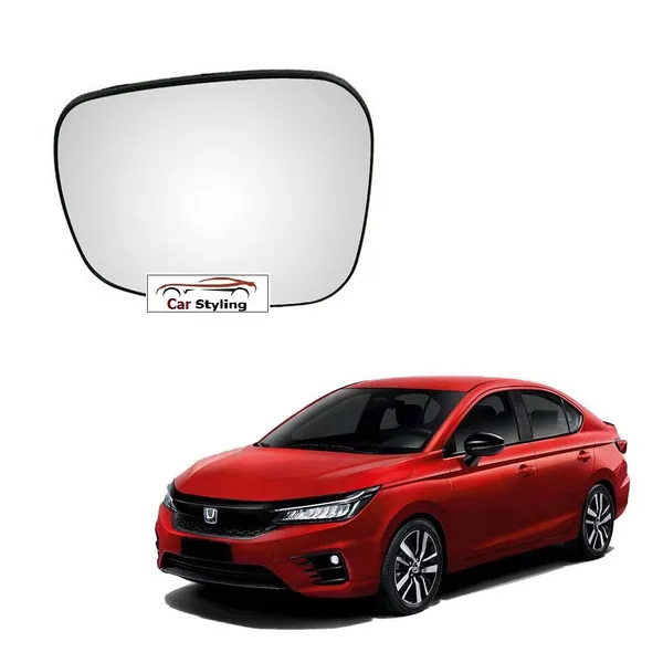 Cs_H_City_7th_Gen_Orvm_Left_Passenger_Side_Mirror_Glass_With_Sub_Plate