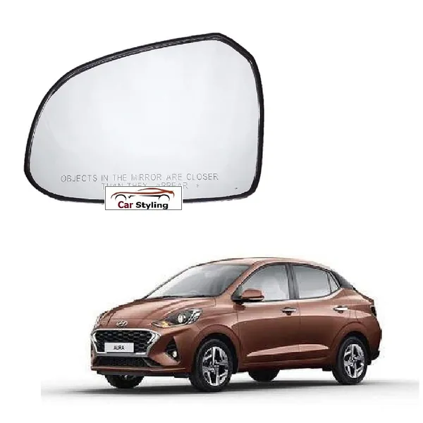 Left_Passenger_Side_View_Mirror_Glass_Sub_Mirror_Plate_For_Hyndai_Aura_Ist_Gen_F_L_2020_2025_Model_Pack_Of_01_Pcs_Non_Heated