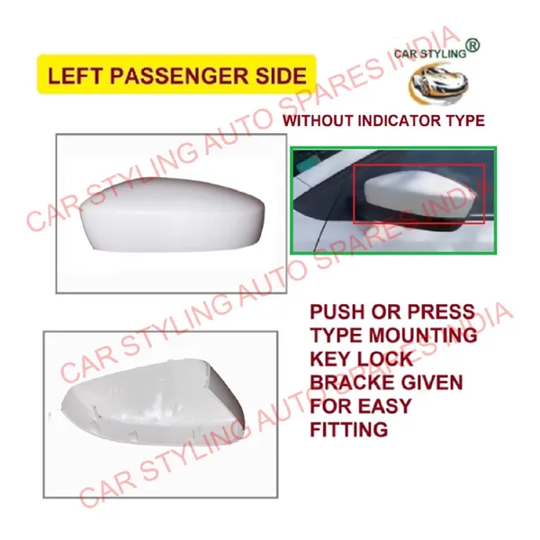Polo_Vento_1st_Gen_Left_Passenger_Side_Mirror_Cover_No_Indicator_Cut_Wht