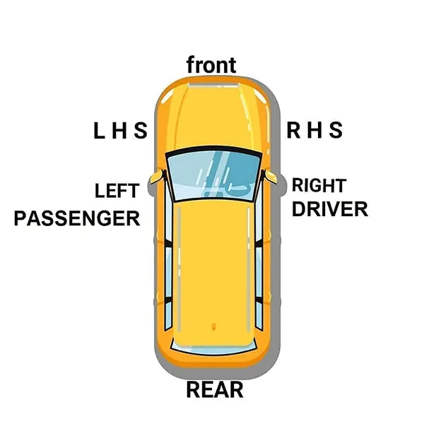 Orvm_Left_Passenger_Side_View_Mirror_Glass_Sub_Mirror_Plate_For_Nisan_Magnite_2020_2023_Model_Non_Heated