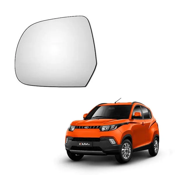 Kuv_100_Orvm_Left_Passenger_Side_Mirror_Glass_With_Sub_Plate