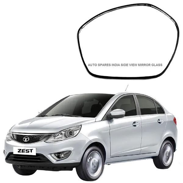 R_S_Automobiles_Left_Side_View_Mirror_Glass_For_Tata_Zest_2014_2018_Model_Pack_Of_01_Pcs