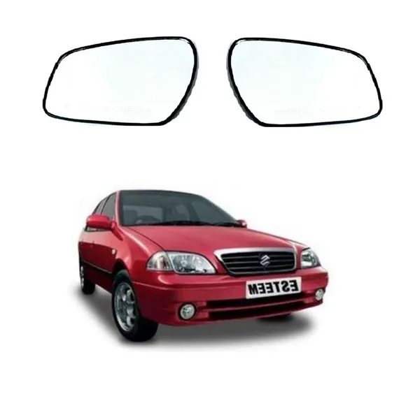 Orvm_Side_View_Mirror_Glass_Plate_For_Maurti_Esteem_1994_2010_Model_Set_Of_2_Right_Left