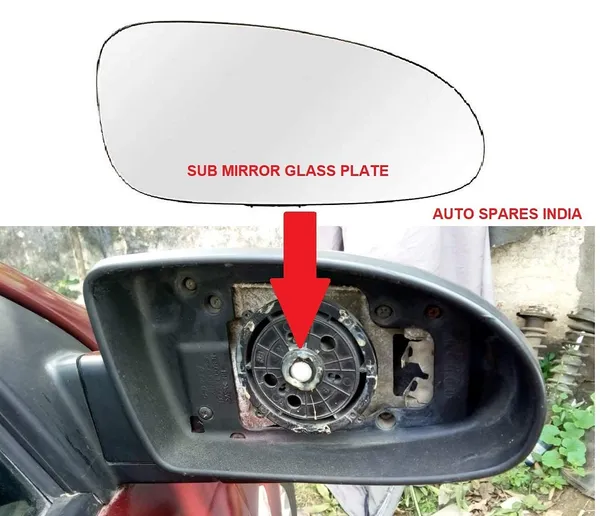 Orvm_Side_View_Mirror_Glass_Plate_For_Maurti_Sx4_2013_2015_Model_Type_2_Model_Set_Of_2_Right_Left