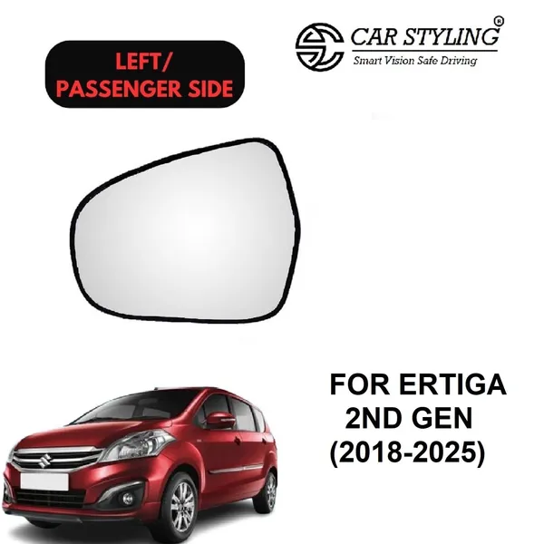 Cs_Ertiga_2nd_Gen_Orvm_Left_Passenger_Side_Mirror_Glass_With_Sub_Plate
