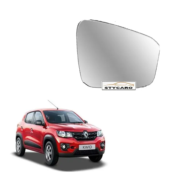 Renault_Kwid_Orvm_Right_Driver_Side_Mirror_Glass_With_Sub_Plate