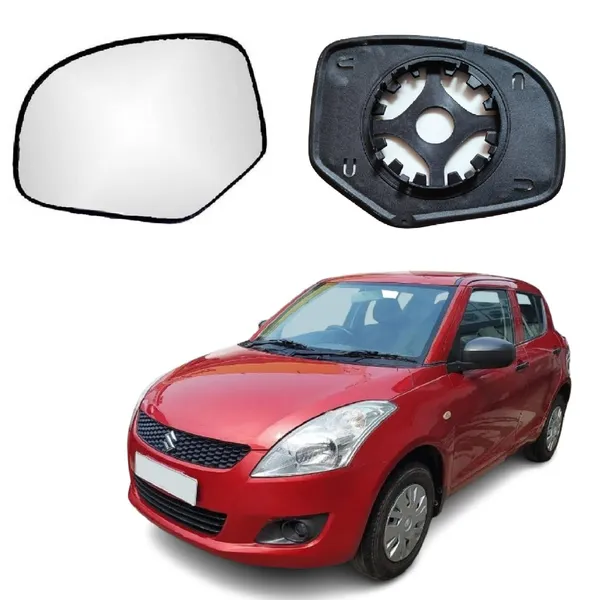 Swift_2nd_Gen_Size_3_Orvm_Left_Passenger_Side_Mirror_Glass_With_Sub_Plate